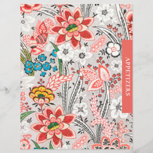 Recipe Divider Appetizers Blommigt av Elegant