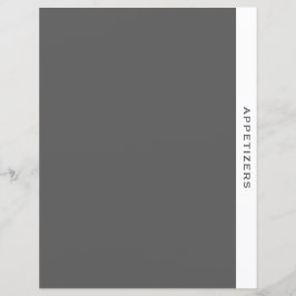 Recipe Divider | Appetizers | Enkel Grått och vit