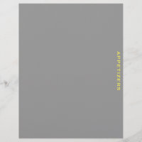 Recipe Divider | Appetizers | GRÅTT & GULT