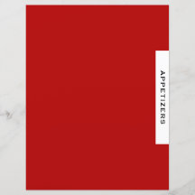 Recipe Divider | Appetizers | Rött svartvitt