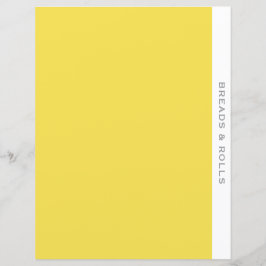 Recipe Divider | Bläder och rullar | Enkel Gult