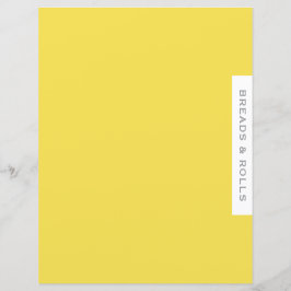 Recipe Divider | Bläder och rullar | Enkel Gult