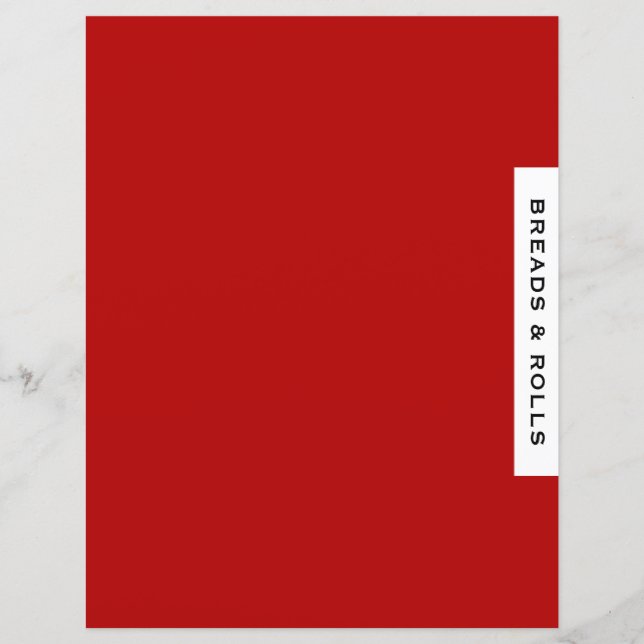 Recipe Divider | Bläder och rullar | Red Black Whi (Framsida)