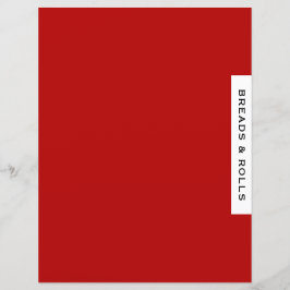 Recipe Divider | Bläder och rullar | Red Black Whi