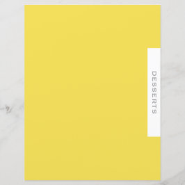 Recipe Divider | Dessert-kategori | Enkel Gult