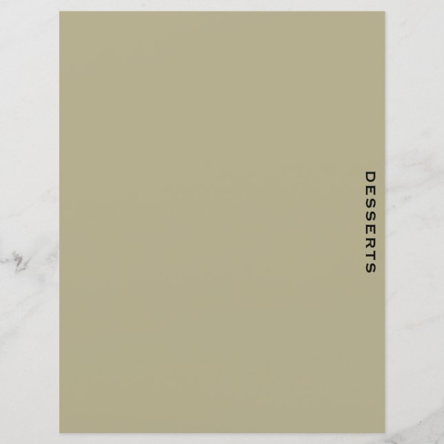 Recipe Divider | Försäljning och svart | Desserter (Framsida)