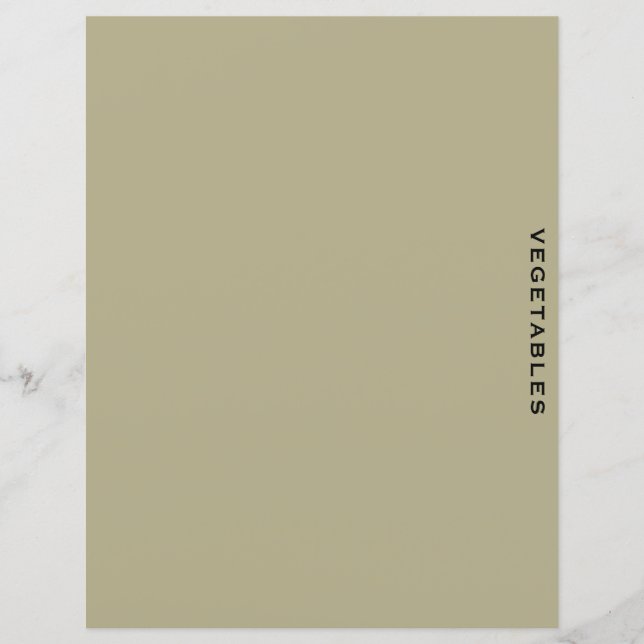 Recipe Divider | Försäljning och svart | Grönsaker (Framsida)