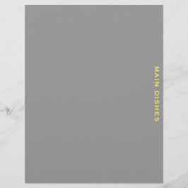 Recipe Divider | Huvudmåltider | GRÅTT & GULT