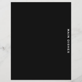 Recipe Divider | Svartvitt | Huvudmåltider