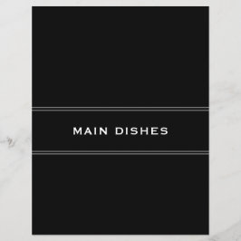 Recipe Divider | Svartvitt | Huvudmåltider