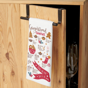 Recipe för kakor kökshandduk