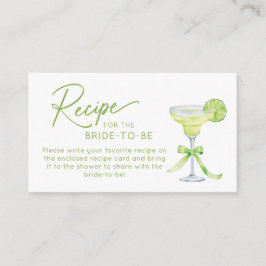 Recipe for the Bride to Be Enclosure Card Tilläggskort