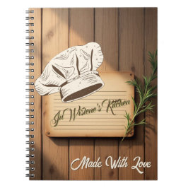 Recipe Journal for New Traditions | Wooden Recipe  Anteckningsbok