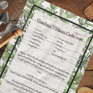 Recipe keepsaké Eucalyptus white wood Kökshandduk