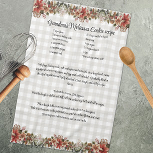 Recipe Keepsaké Julafton Cookie Grått Bufaloe plai Kökshandduk