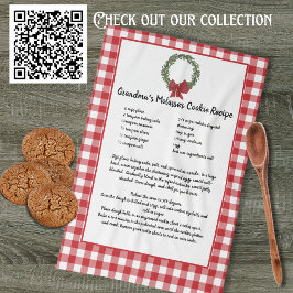 Recipe Keepsakejul-Grönten Red Play Cookies Kökshandduk