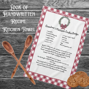 Recipe Keepsakejul-Grönten Red Play Cookies Kökshandduk
