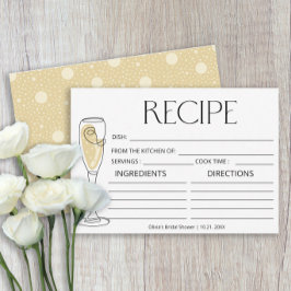 Recipe-kort för Brunch och BubLY Champagne