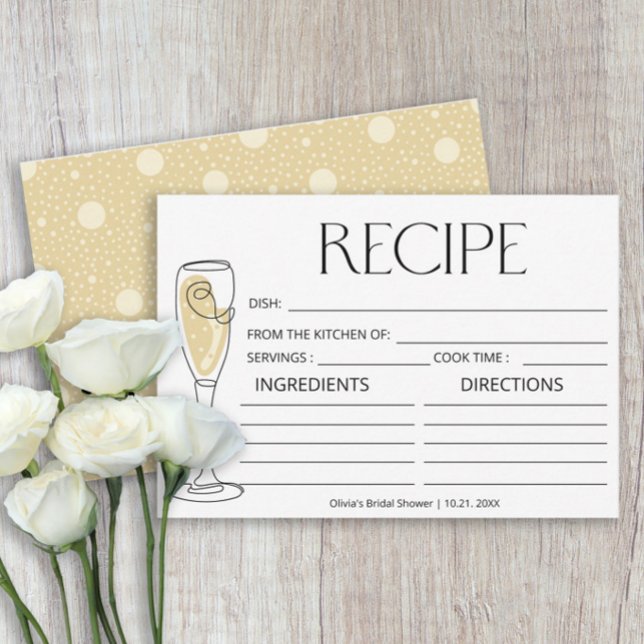 Recipe-kort för Brunch och BubLY Champagne (Skapare uppladdad)