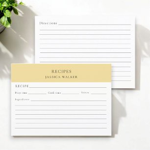 Recipe lakan modern enkel elegant tilläggskort