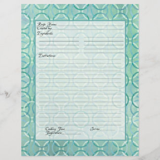 Recipe Page Family Heritage Cookbook Recipe Binder