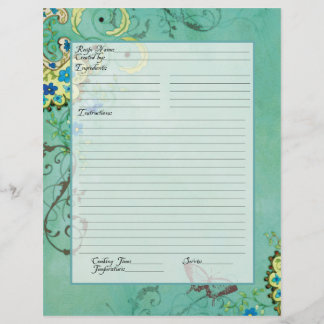 Recipe Page Family Heritage Cookbook Recipe Binder
