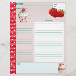 Recipe Sida för jordgubbar och Cream Polka-dots