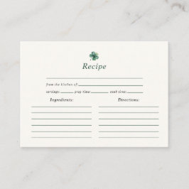 Recipe St. Patricks Day Möhippa Tilläggskort