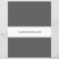 Recipe Subjekt Divider | Casseroles | Grått & vit