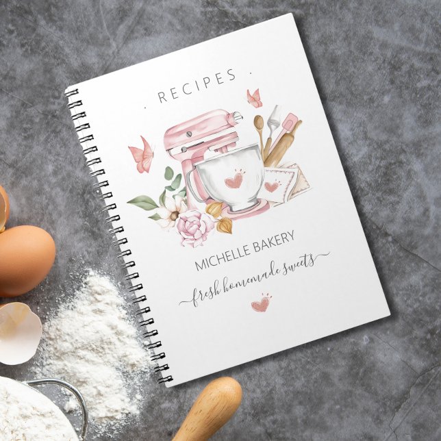 Recipes för vattenfärgsbakverk anteckningsbok (Skapare uppladdad)