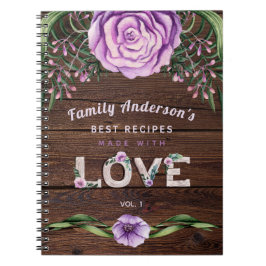 RECIPES - Gift for Family Grandma Mor Anpassningsb Anteckningsbok