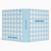 Recipes | Gingham Pattern Light blue and White