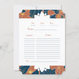 Recipes och Memories - automatisk Blommigt - platt