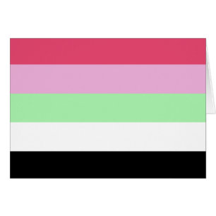 Recipromantiska Prideflagga Hälsningskort