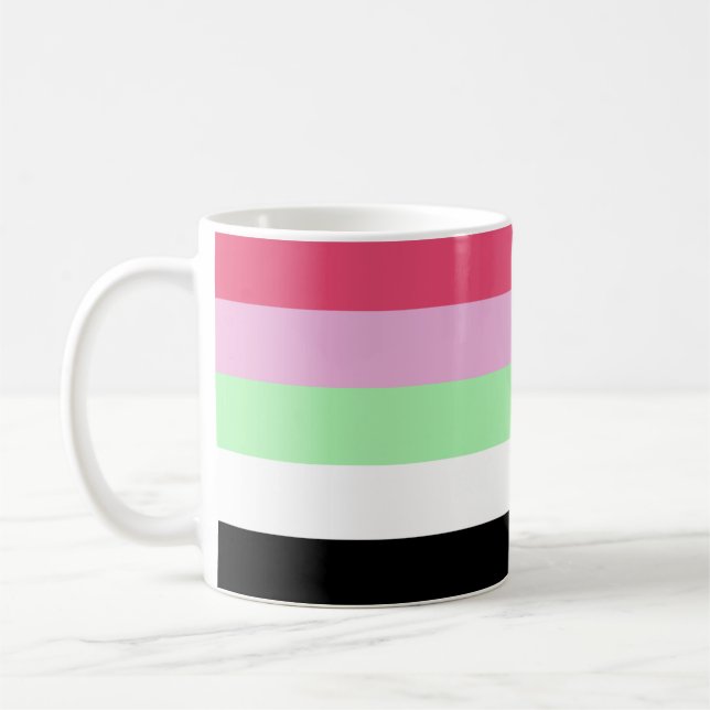 Recipromantiska Prideflagga Kaffemugg (Vänster)