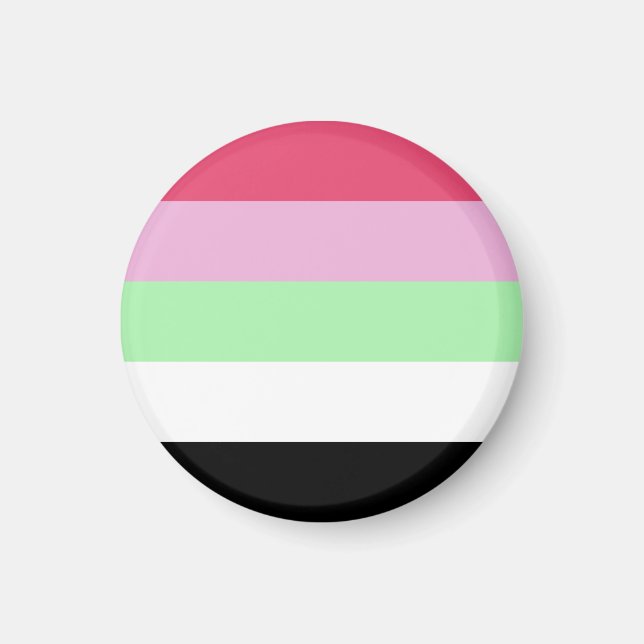 Recipromantiska Prideflagga Magnet (Framsidan)