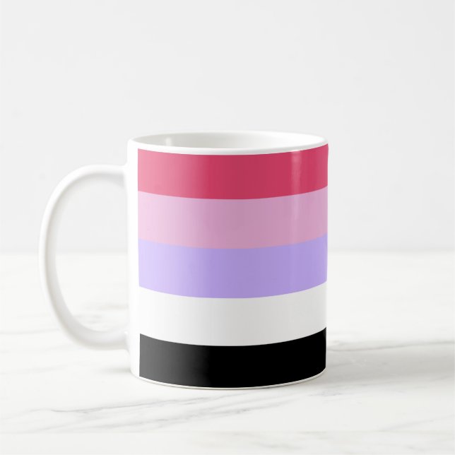 Reciprosexual Pride Flagga Kaffemugg (Vänster)