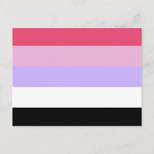 Reciprosexual Pride Flagga Vykort