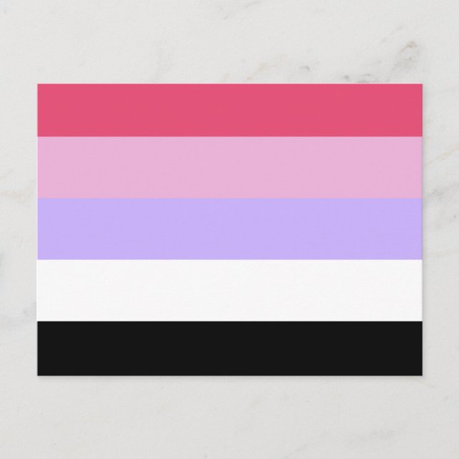 Reciprosexual Pride Flagga Vykort (Framsida)