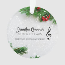 Recital Participation Ornament