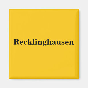 Recklinghausen Magnet Schild Guld Gleb