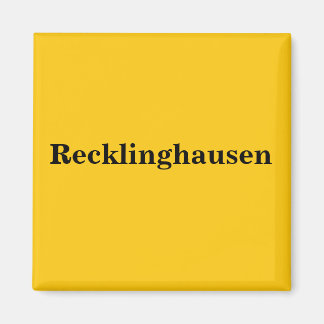 Recklinghausen Magnet Schild Guld Gleb