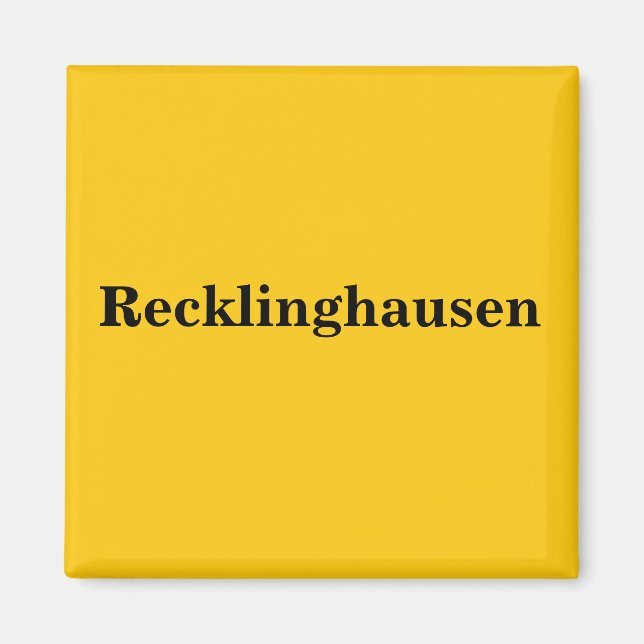 Recklinghausen Magnet Schild Guld Gleb (Framsidan)