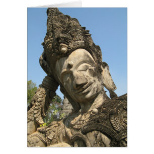 Reclining Buddha… Nong Khai, Isan, Thailand Hälsningskort
