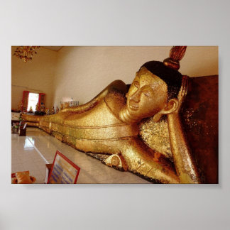 Reclining Rayong Buddha Poster
