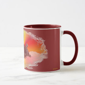 Reclining skratta den Buddha muggen Mugg