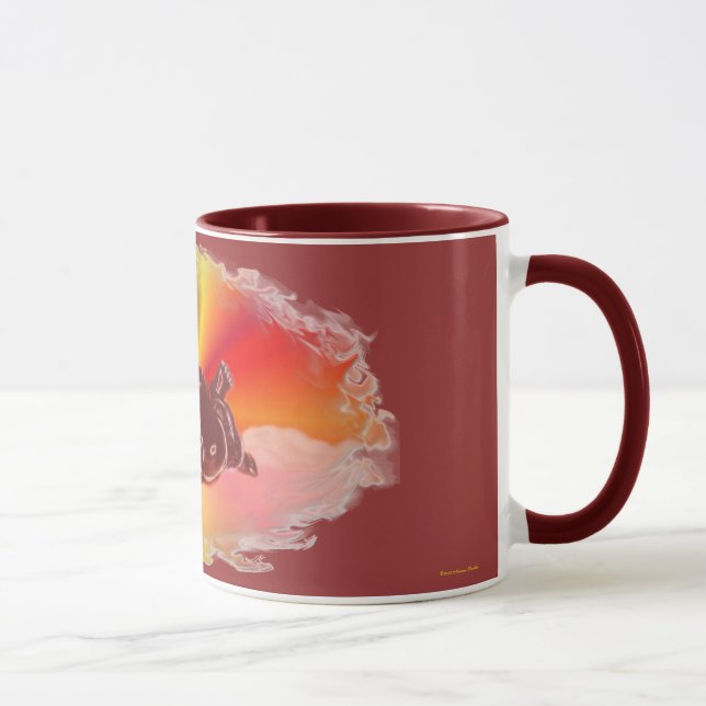 Reclining skratta den Buddha muggen Mugg (Höger)