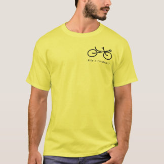 Recmbent2 får 'böjelse! Rida ett tillbakalutat! T-shirt