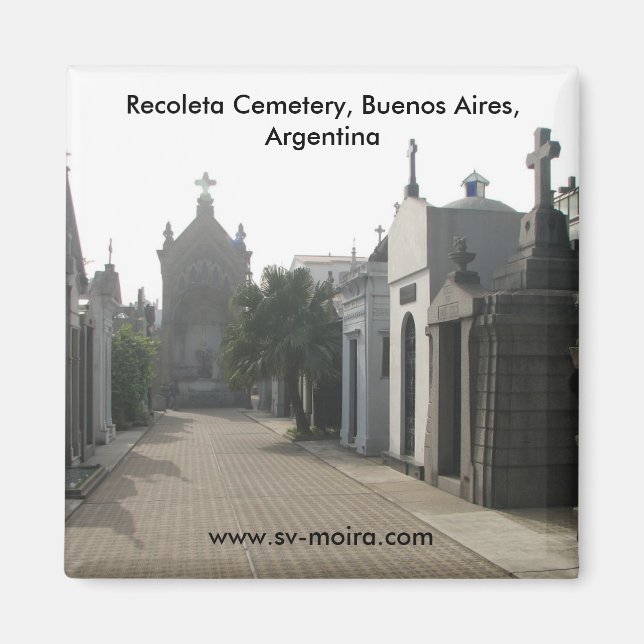 Recoleta Cemetery, Buenos Aires, Argentina Magnet (Framsidan)