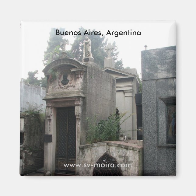 Recoleta Cemetery, Buenos Aires, Argentina Magnet (Framsidan)